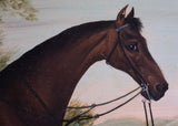Early 19th Century Portrait Of A Bay Hunter Horse