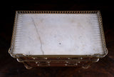 Miniature Louis XVI Mahogany, Bronze & Marble Commode