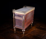 Miniature Louis XVI Mahogany, Bronze & Marble Commode