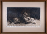 Herbert Dicksee (1862-1942) - 'Waiting For Master'. Signed Etching.