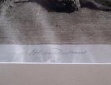 Herbert Dicksee (1862-1942) - 'Waiting For Master'. Signed Etching.
