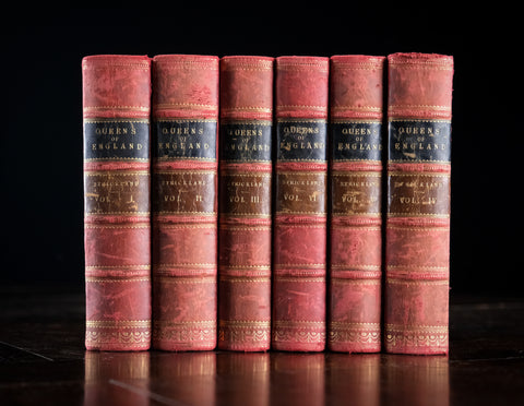 1872 Queens Of England by Agnes Strickland. 6 Vols.