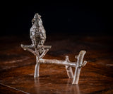 19th Century Bronze Cockatoo On Branch