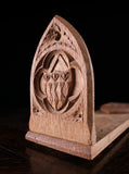 Oxford University Arms Carved Oak Book Slide