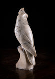 Carved Alabaster Parrot & Cockatoo, c.1920