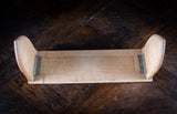 Oxford University Arms Carved Oak Book Slide