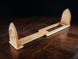 Oxford University Arms Carved Oak Book Slide