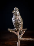 19th Century Bronze Cockatoo On Branch