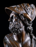French Bronze Bust of Ajax, c.1880