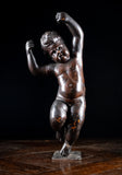 19th Century Ebonised Carved Putto