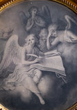 18th Century Engraving Of Weeping Angels