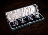 Four Silver Animal Menu Holders by A. Wilcox, Chester, 1937-38