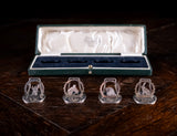 Four Silver Animal Menu Holders by A. Wilcox, Chester, 1937-38