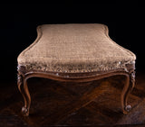 Louis XV Style Carved Beech Stool, c.1900