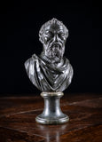 19th Century Serpentine Bust of Michelangelo