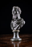 19th Century Serpentine Bust of Michelangelo