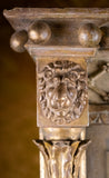 Large Regency Painted Pier Mirror With Lion Masks