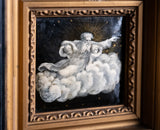 19th Century Limoges Celestial Gilt Enamel Panel