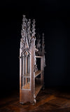 Gothic Carved Oak Hanging Shelf, c.1880
