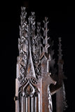 Gothic Carved Oak Hanging Shelf, c.1880