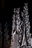 Gothic Carved Oak Hanging Shelf, c.1880
