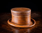 Maitland-Smith Leather 'Top Hat' Storage Box