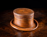 Maitland-Smith Leather 'Top Hat' Storage Box