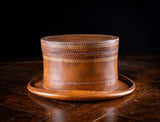 Maitland-Smith Leather 'Top Hat' Storage Box