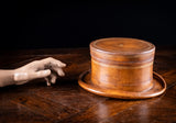 Maitland-Smith Leather 'Top Hat' Storage Box