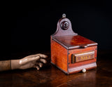 Large 19th Century Red Painted Salt Box