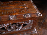 Gothic Revival Oak Letter / Correspondence Box, c.1880