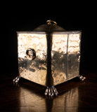 Brass Coal / Kindling Bin With Ram & Paw Feet, c.1890