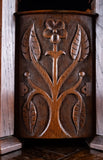 19th Century Irish Carved Oak Castle Jewellery Box