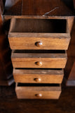 19th Century Irish Carved Oak Castle Jewellery Box
