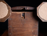 19th Century Irish Carved Oak Castle Jewellery Box