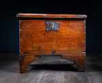 Small Vernacular Elm and Pine Coffer, c.1800