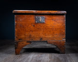 Small Vernacular Elm and Pine Coffer, c.1800