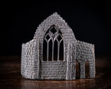 Rare Irish Bog Oak Miniature Gothic Architectural Ruin, c.1860