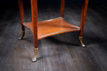 Arts & Crafts Oak Brass Work Table