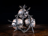 Large Bronze & Coconut Table Vesta, c.1880