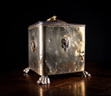 Brass Coal / Kindling Bin With Ram & Paw Feet, c.1890 - Harrington Antiques