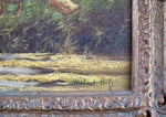 Constant David Ludovic Artz (1870 - 1951) - Ducks By A Pond. Oil On Board. - Harrington Antiques