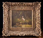 Constant David Ludovic Artz (1870 - 1951) - Ducks By A Pond. Oil On Board. - Harrington Antiques