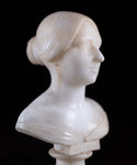 Diminutive 'Marble Bust Of Louisa', Dated 1848 - Harrington Antiques