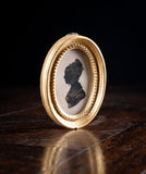 Early 19th Century Gilded Silhouette Portrait Of A Lady - Harrington Antiques