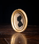 Early 19th Century Gilded Silhouette Portrait Of A Lady - Harrington Antiques