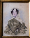 Early 19th Century Pair of Watercolour Portraits - Harrington Antiques