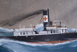 F. Corpuz (fl.1909) - Blue Cross Steamer In A Storm. - Harrington Antiques