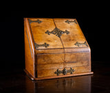 Fine Walnut & Brass Stationary Cabinet, c.1880 - Harrington Antiques