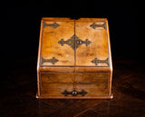 Fine Walnut & Brass Stationary Cabinet, c.1880 - Harrington Antiques